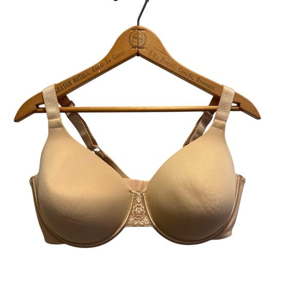 Vanity Fair Beauty Back Underwire Comfort Beige Padded Adjustable 76380 42D - Picture 4 of 7
